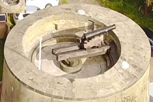 24 Pounder Cannon on the parapet of Martello24