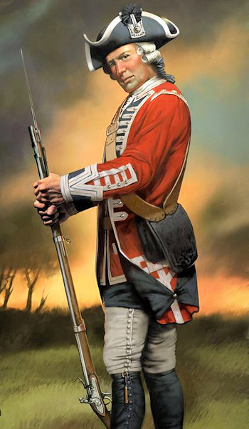 'Lobster' Red Coat Soldier